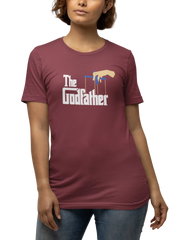 The Godfather Women Regular Fit Tshirt 180 Maroon Regular Fit Tshirt - Premium Cotton Women Wear