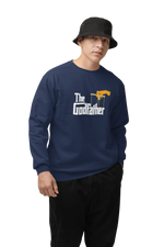 Comfortable Men Regular Fit Sweatshirt in Navy Blue - 320 GSM | Fullmoon Styles
