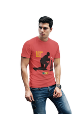 Comfortable Men Regular Fit Tshirt in Red - 180 GSM | Fullmoon Styles