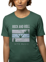 Comfortable Women Regular Fit Tshirt in Bottle Green - 180 GSM | Fullmoon Styles