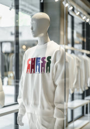 White Regular Fit Sweatshirt - Chess Men Regular Fit Sweatshirt 320 Design | Men Fashion