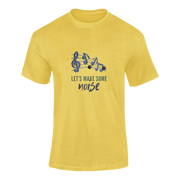 Men Regular Fit Tshirt - Lets Make Some Noise Men Regular Fit Tshirt 180 Yellow | Fullmoon Styles