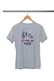 Premium Gray Regular Fit Tshirt for Women - 180 GSM Cotton | Fullmoon Styles