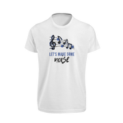 Women Regular Fit Tshirt - Lets Make Some Noise Women Regular Fit Tshirt 180 White | Fullmoon Styles
