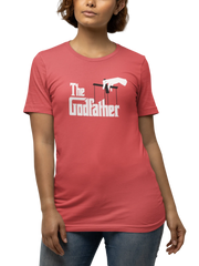 The Godfather Women Regular Fit Tshirt 180 Red Regular Fit Tshirt - Premium Cotton Women Wear