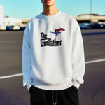 The Godfather Men Regular Fit Sweatshirt 320 White Regular Fit Sweatshirt - Premium Cotton Men Wear