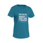 Men Oversized - Rock N Roll With Music Men Oversized 240 Teal Blue | Fullmoon Styles