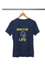 Premium Navy Blue Regular Fit Tshirt for Men - 180 GSM Cotton | Fullmoon Styles