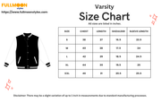 Fullmoon Styles | Varsity Jacket Size Chart